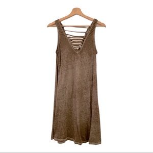 Socialite Dress In Green/Brown Size Small